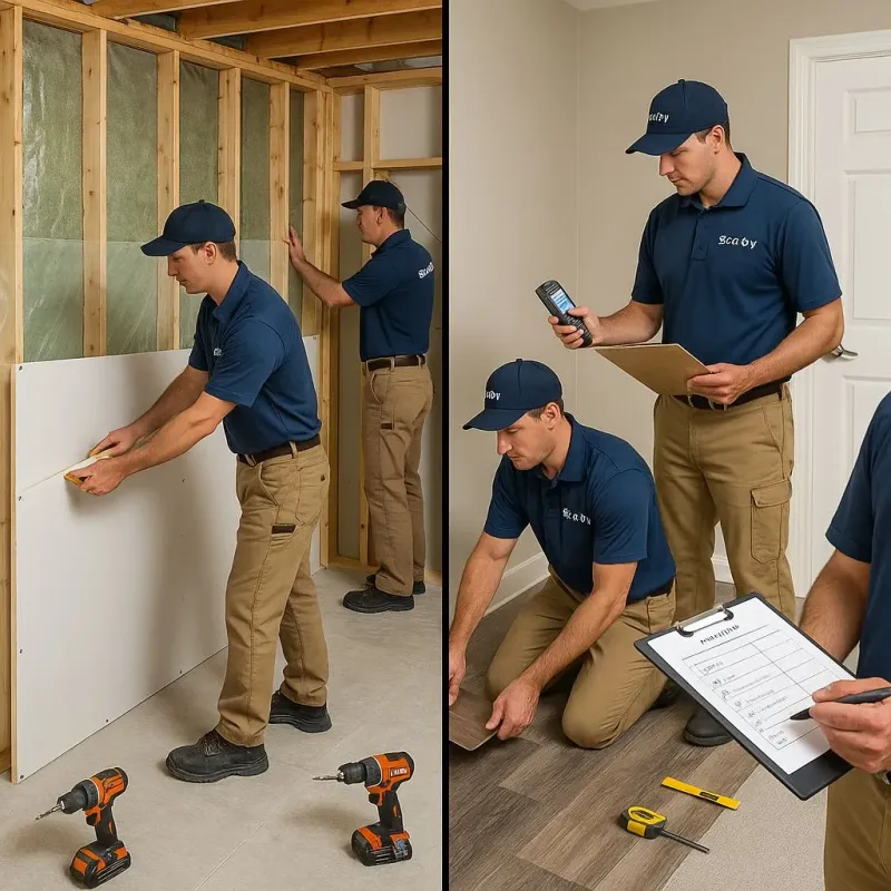 Repairs and Reconstruction process in South Jordan Heights, UT
